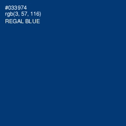 #033974 - Regal Blue Color Image